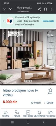 Hitna prodaja nove tv vitrine