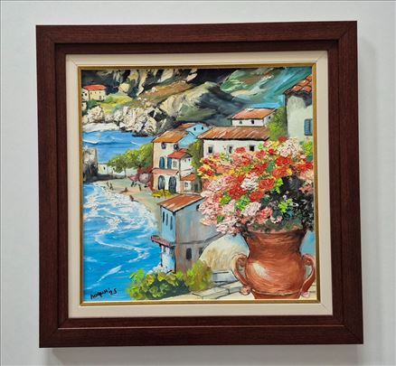 Ulje na lesonitu - More, pejzaž