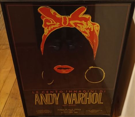 Andy Warhol "Black Mummy" 1989 Villa Croce Exhibit