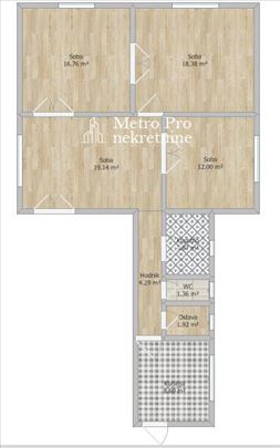 Salonac, 4s, 91m2, VPR, izvorno stanje, Šantićeva
