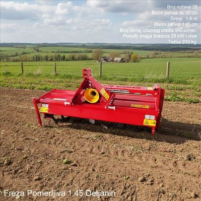 Freza, pomerljiva sitnilica 1.45 Deljanin