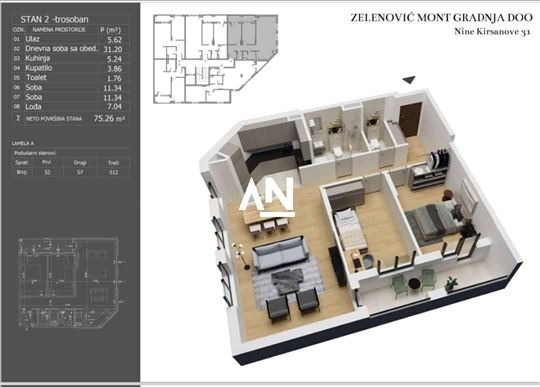 Zvezdara, Mirijevo, Nine Kirsanove, novogradnja ID