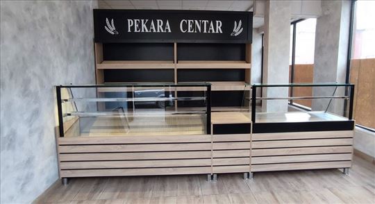 Tople vitrine za pekare, picerije, novo, komplet