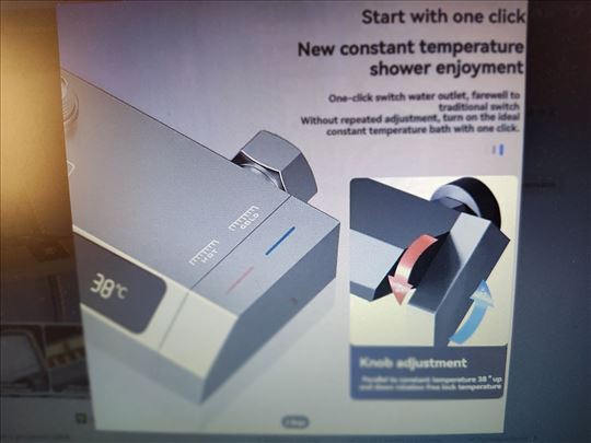 Usponski tuš tri modela dve boje..