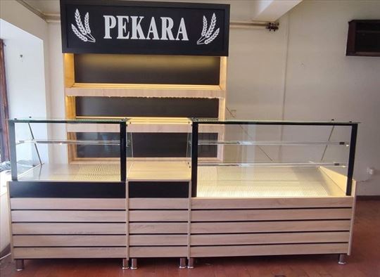 Vitrine za pekare, picerije, novo