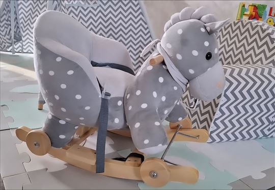 Kinderkraft konjić 2u1 guralica/ljuljaska