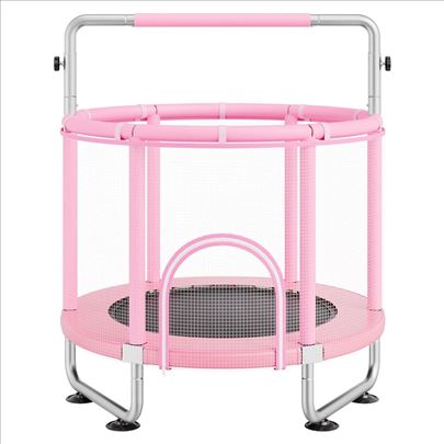 Pink decija trambolina 147cm