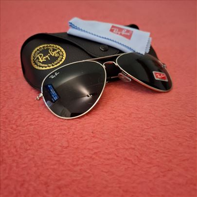 Ray Ban Aviator Zeleno staklo srebrni ram