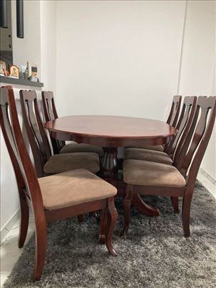 Stilski trpezarjski što i 6 stolica
