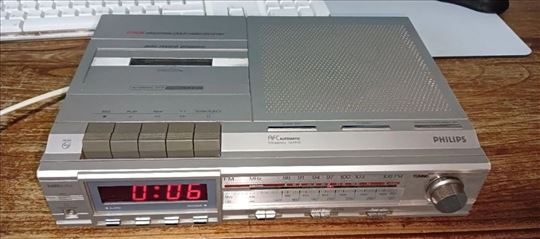 Philips radio kasetofon,sat, budilnik