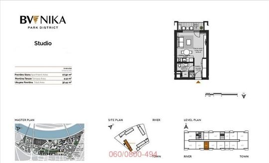 1.0 stan -BW/Nika, Bulevar Vudroa Vilsona ID#3488