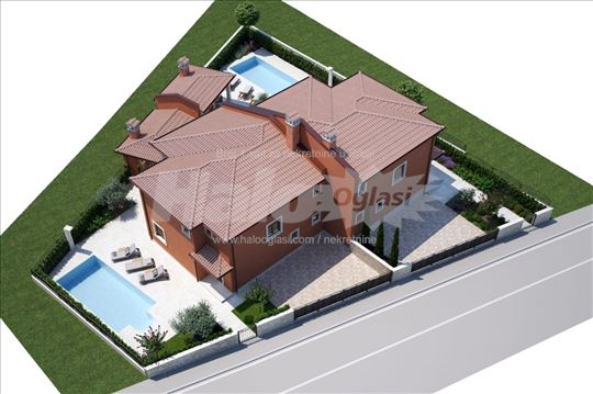 Dupleks vila, Istra, 6 soba, 6 kupatila, 2 bazena