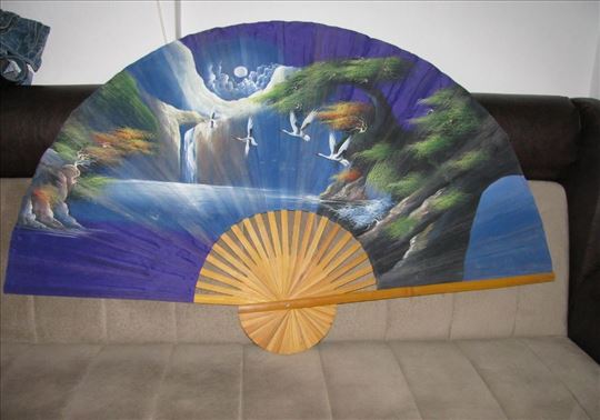 Lepeza rucno oslikana VELIKA