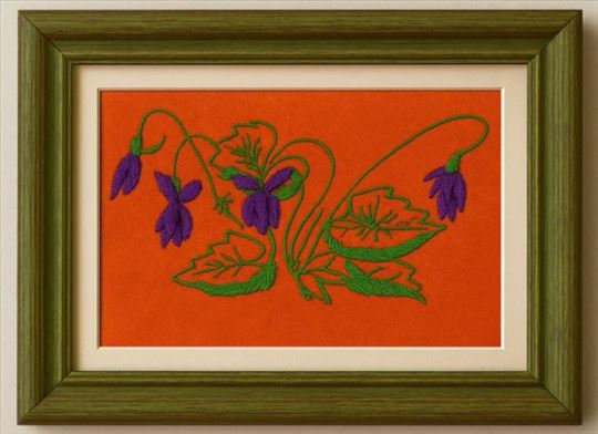 Unikatni ručni vez - idealan za uramljivanje  