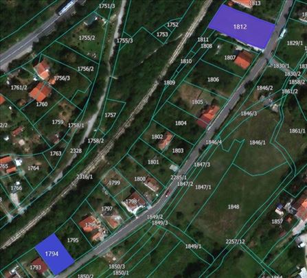 Dva nezavisna građevinska placa u Rakovici