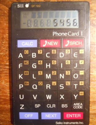 Kalkulator i memory bank SEIKO