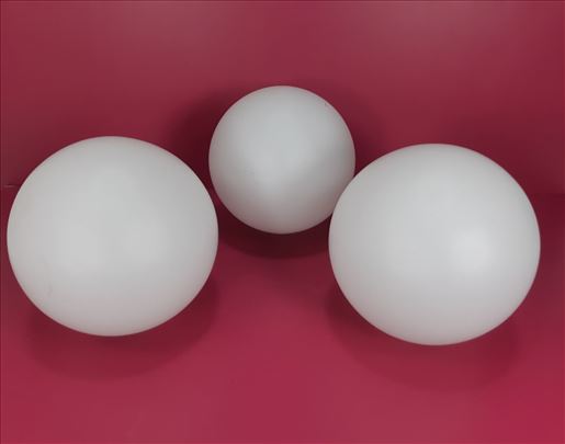 Kugle opal mat bele 14,6cm 3kom