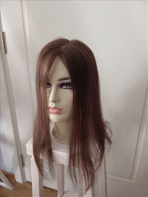 Tupe od prirodne kose 45cm smeđi