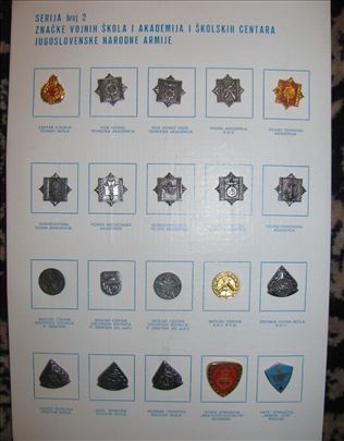 Znacke vojnih skola i akademija JNA