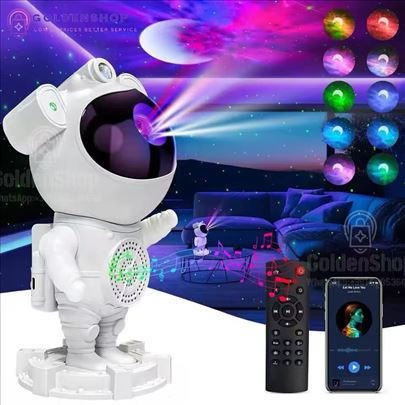 Astronaut LED Galaxy lampa projektor zvezdanog neb