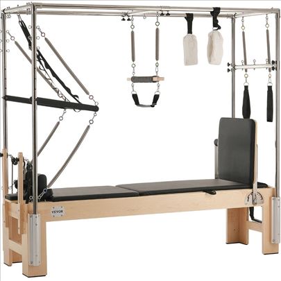 Drveni trenazer sa reformerom za pilates