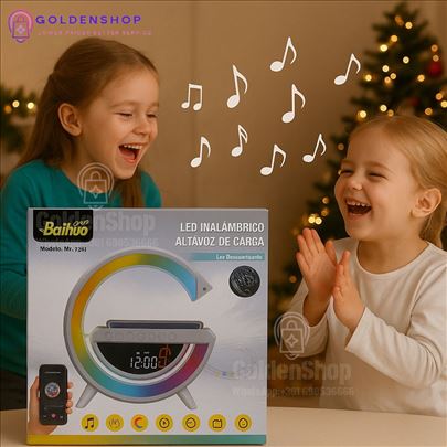 G Lampa 4u1 Bluetooth zvucnik sat i punjac Model 3