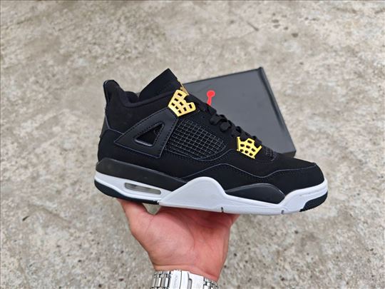 Nike Air Jordan 4 Royalty Black Gold