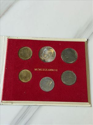 Unikatni kolekcionarski set kovanica Vatikana 1980