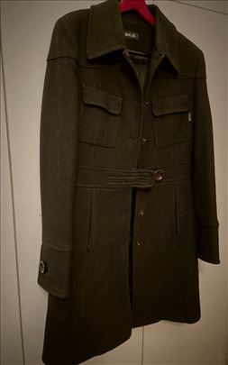 Crni vuneni kaputić, italijanski