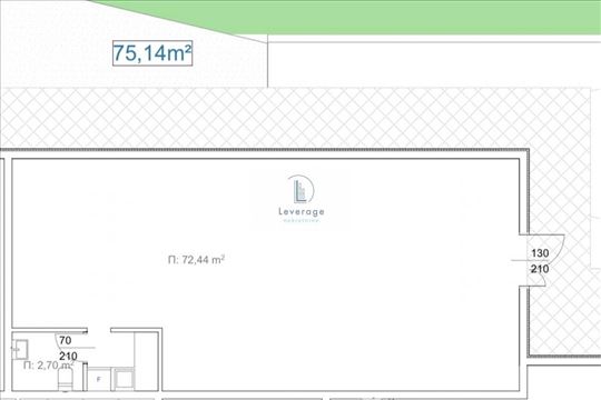 Poslovni prostor, Kaluđerica, 75.14 m2 + pdv 20%