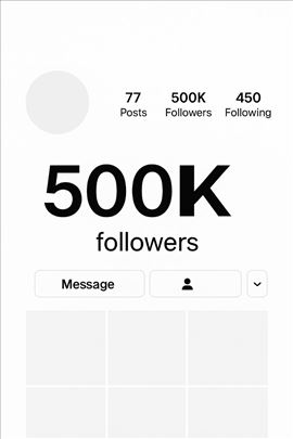 tiktok/instagram profili do 500,000 pratilaca