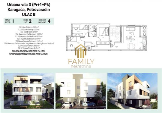 Ekskluzivna ponuda, stan u vili na prodaju - 70m2 