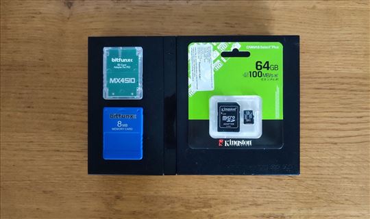 Sony PS2 SD memorija i MX4sio sa igricama