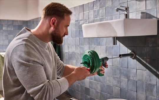 Spirala sajla 2u1 za ciscenje cevi odvoda parkside