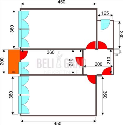 Dvosoban stan za renoviranje