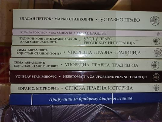 Knjige za pravni fakultet 1. godina