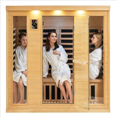 Daleko infracr. drvena sauna za 3 do 4osobe 2580W