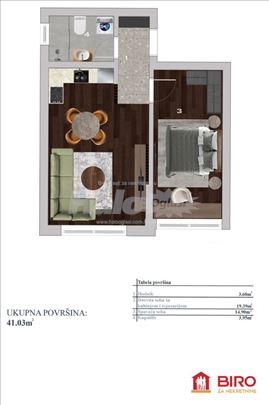 Stan,NOVI SAD,ADICE,kv: 41.00, € 63400, ID: 101217