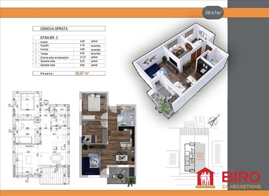 Stan,NOVI SAD,ADICE,kv: 59.00, € 120900, ID: 10126