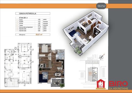 Stan,NOVI SAD,ADICE,kv: 59.00, € 120850, ID: 10126