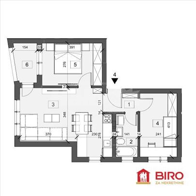 Stan,NOVI SAD,ADICE,kv: 53.00, € 98300, ID: 101227