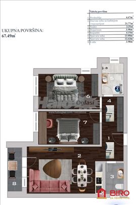 Stan,NOVI SAD,ADICE,kv: 68.00, € 137640, ID: 10121