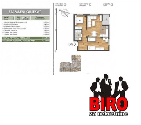 Novi Sad, Bulevar Evrope, Stan, 3, 63,00m2