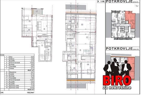 Novi Sad, Bulevar Evrope, Stan, 4, 105,00m2