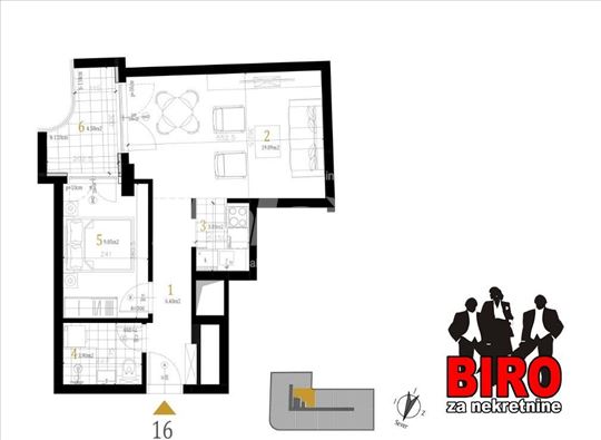 Novi Sad, Petrovaradin, Stan, 1.5, 45,00m2