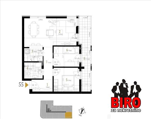 Novi Sad, Petrovaradin, Stan, 2.5, 64,00m2