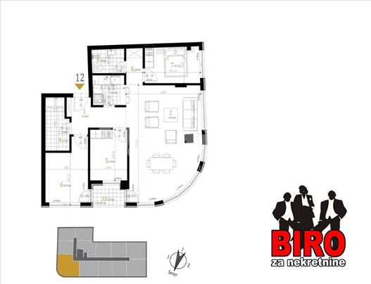 Novi Sad, Petrovaradin, Stan, 3.5, 84,00m2