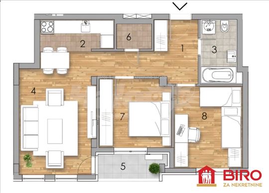 Novi Sad, Podbara, Stan, 3, 65,00m2