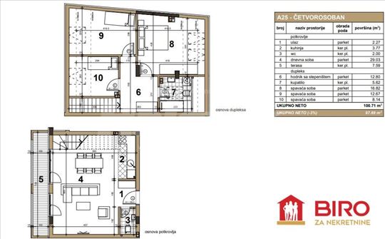 Stan,Novi Sad,Podbara,kv: 101.00, € 280900, ID: 10