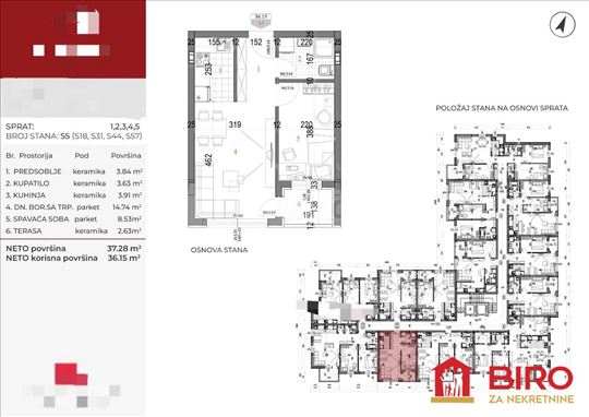Novi Sad, Somborski Bulevar, Stan, 2, 36,00m2